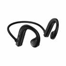 W10 Bone Conduction Wireless Portable Hanging Ear IPX5 Waterproof Noise Reduction Bluetooth Earphone, Style: Boxed(Black) - 1