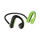 W10 Bone Conduction Wireless Portable Hanging Ear IPX5 Waterproof Noise Reduction Bluetooth Earphone, Style: Boxed(Black+Green) - 1