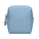 Baona BN-G003 Leather Mini Portable Multifunctional Digital Storage Bag(Zipper Dark Blue) - 1