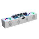 X80 Portable Multifunctional Live Singing Wireless Bluetooth Sound Card Speaker (White) - 1