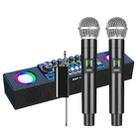 X80 Portable Multifunctional Live Singing Wireless Bluetooth Sound Card Speaker (Black Universal) - 1