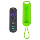 For TCL Roku RC280/RC282 2pcs Oval Remote Control Silicone Case(New Green) - 1
