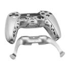 For PS5 Controller Full Set Housing Shell Front Back Case Cover Replacement(Silver) - 2
