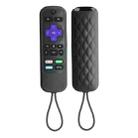 For TCL Roku 3600R/3900/Voice RCAL7R 2pcs Remote Control Silicone Case(Black) - 1