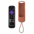 For TCL Roku 3600R/3900/Voice RCAL7R 2pcs Remote Control Silicone Case(Coffee) - 1