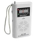 BAIJIALI KK-206 Mini Portable Radio Retro Pointer Multifunctional FM / AM Radio(White) - 1