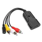 K13W HDMI To AV 1080P HD Converter, Cable Length: 0.5m(Black) - 1