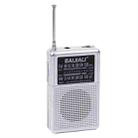 BAIJIALI KK-928 Portable Radio AM / FM Two Band Mini Built-in Speaker Radio(Silver Gray) - 1