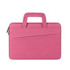 ST03 Waterproof Laptop Storage Bag Briefcase Multi-compartment Laptop Sleeve, Size: 11.6-12.5 inches(Rose Pink) - 1