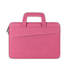 ST03 Waterproof Laptop Storage Bag Briefcase Multi-compartment Laptop Sleeve, Size: 13.3 inches(Rose Pink) - 1