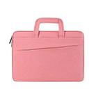 ST03 Waterproof Laptop Storage Bag Briefcase Multi-compartment Laptop Sleeve, Size: 14.1-15.4 inches(Pink) - 1
