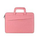 ST03 Waterproof Laptop Storage Bag Briefcase Multi-compartment Laptop Sleeve, Size: 15.6 inches(Pink) - 1