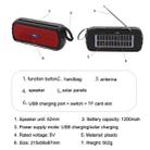 BAIJIALI SY-918 Solar Emergency Radio Read U Disk Large Volume Speaker LED Light Portable Player(Blue) - 7