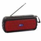 BAIJIALI SY-918 Solar Emergency Radio Read U Disk Large Volume Speaker LED Light Portable Player(Red) - 1