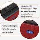BAIJIALI SY-918 Solar Emergency Radio Read U Disk Large Volume Speaker LED Light Portable Player(Red) - 4
