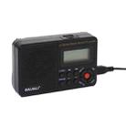 BAIJIALI BJL-166 Full Band Retro Radio Multifunctional Built-In Speaker Player(Black) - 1