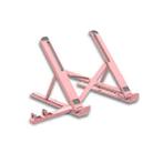 2 In 1 Laptop Mobile Phone Stand Heightening Cooling Stand(Pink) - 1