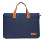 For MacBook 13.3-14 Inches MAHOO 10188 Ultra-Thin Hand Computer Bag Messenger Laptop Bag, Color: Dark Blue - 1