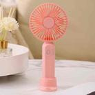 M9 Handheld Mini Fan Outdoor USB Charging Desktop Fan 1500mAh(Pink) - 1