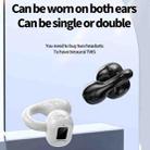 M10 IPX5 Waterproof Ear Clip Bluetooth Earphones, Style: Single White - 6