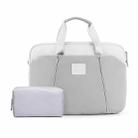 13.3-14 inch Computer Handheld Messenger Bag For Apple MacBook / Huawei / Xiaomi / Basne(Ladder hand gray+gray PU power package) - 1