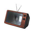 Retro TV Mobile Phone Screen Video Amplifier Mobile Phone Holder(Brown Wood) - 1