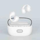 AIR8 Clip Ear With Digital Display Charging Bin Wireless Bluetooth Earphones(White) - 1