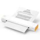 M08F Bluetooth Wireless Handheld Portable Thermal Printer(White Orange A4 Version) - 1