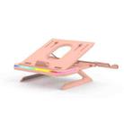Laptop Stand with RGB Lighting 9-Level Adjustable Notebook Stand(Pink) - 1