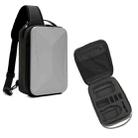 For DJI Mini 3 / Mini 3 Pro Hard Shell Storage Bag Box Chest Bag Shoulder Bag Messenger Bag(Silver) - 1