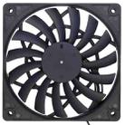 FANNER Ice Soul F12012 Desktop Chassis Ultra-thin 4pin Cooling Fan Intelligent PWM Speed Regulation(Black) - 1