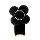 Flower Big Windmill Mobile Phone Ring Bracket Multifunctional Paste Type Rotating Lazy Bracket(Black) - 1