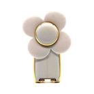 Flower Big Windmill Mobile Phone Ring Bracket Multifunctional Paste Type Rotating Lazy Bracket(White) - 1