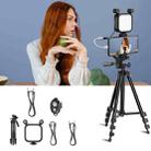KIT-15LM Tripod Fill Light With Microphone Vlogging Kit  For Live Phone Recording(Black) - 1
