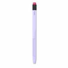 For Apple Pencil 1 AhaStyle PT180-2 Silicone Protective Case Anti-Slip And Anti-Drop Capacitive Pen Case(Purple) - 1