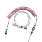 Ajazz AL60 USB To Type-C/USB-C Keyboard Extension Line Single Hole Connector, Cable Length: 2.3m(Peach Pink) - 1