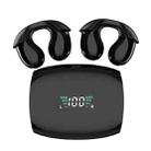 YYK-Q96 Clip Ear Digital Display With Charging Bin Bone Conduction Bluetooth Earphones(Black) - 1