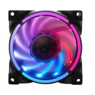 MF8025 Magnetic Suspension FDB Dynamic Pressure Bearing 4pin PWM Chassis Fan, Style: ARGB (Black) - 1