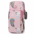 B095 Large Sports Mobile Phone Cartoon Arm Bag Wrist Fitness Bag(Rabbit) - 1