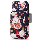 B095 Large Sports Mobile Phone Cartoon Arm Bag Wrist Fitness Bag(Cat) - 1