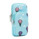 B081 Large Running Phone Arm Bag Outdoor Sports Fitness Bag(Sky Blue) - 1