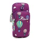 B081 Large Running Phone Arm Bag Outdoor Sports Fitness Bag(Purple) - 1