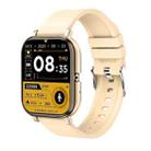 H10 1.69 inch Screen Bluetooth Call Smart Watch, Support Heart Rate/Blood Pressure/Sleep Monitoring, Color: Yellow - 1