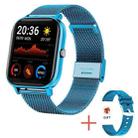H10 1.69 inch Screen Bluetooth Call Smart Watch, Support Heart Rate/Blood Pressure/Sleep Monitoring, Color: Blue Net+Silicone - 1