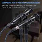 KN006 1m Male To Female Canon Line Audio Cable Microphone Power Amplifier XLR Cable(Black Blue) - 7