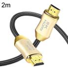 CO-HD801 2m HDMI 2.1 Version 8K 60Hz For PS4 Cable Projector Notebook Set-Top Box Cable(Gold) - 1