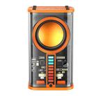 K07 Transparent Mecha Small Steel Cannon Bluetooth Speaker Sound and Light Rhythm TWS Series Wireless Audio(Orange) - 1