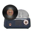 Y02 Retro Vinyl Record Player Wireless Bluetooth Speaker Ambient Light Aromatherapy Bluetooth Audio(Blue) - 1