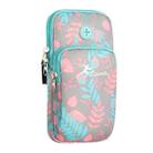 BO28 Enlarged Running Mobile Phone Arm Bag Outdoor Wrist Bag(Cyan) - 1