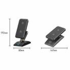 3-In-1 15W Portable Folding Desktop Stand Mobile Phone Wireless Charger(Black) - 2